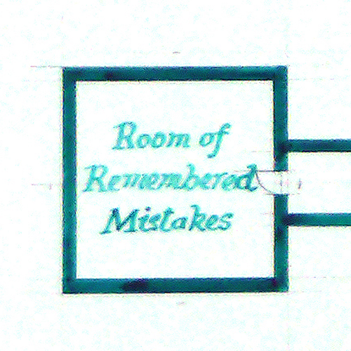 replica of the drawing from ‘Floor plan: Empty, except’ (deep green)