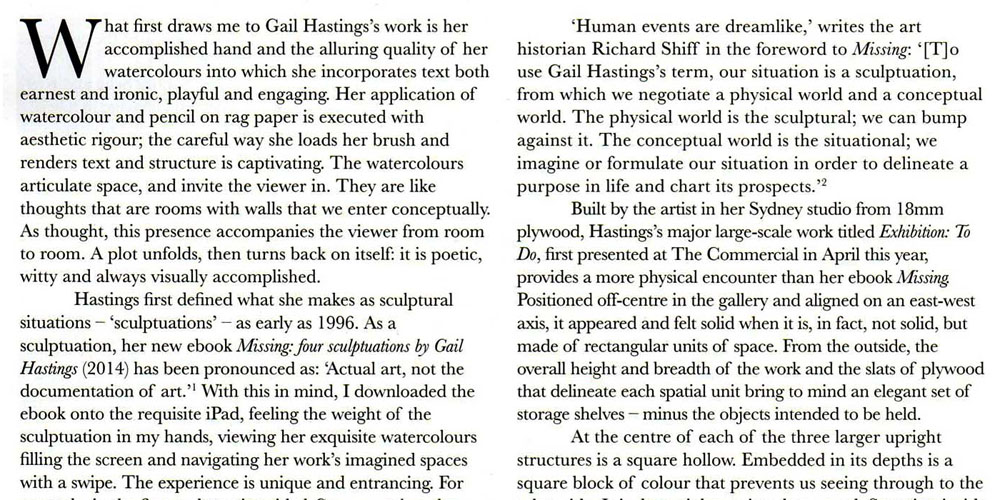 Review of Exhibition: To Do in Art Monthly