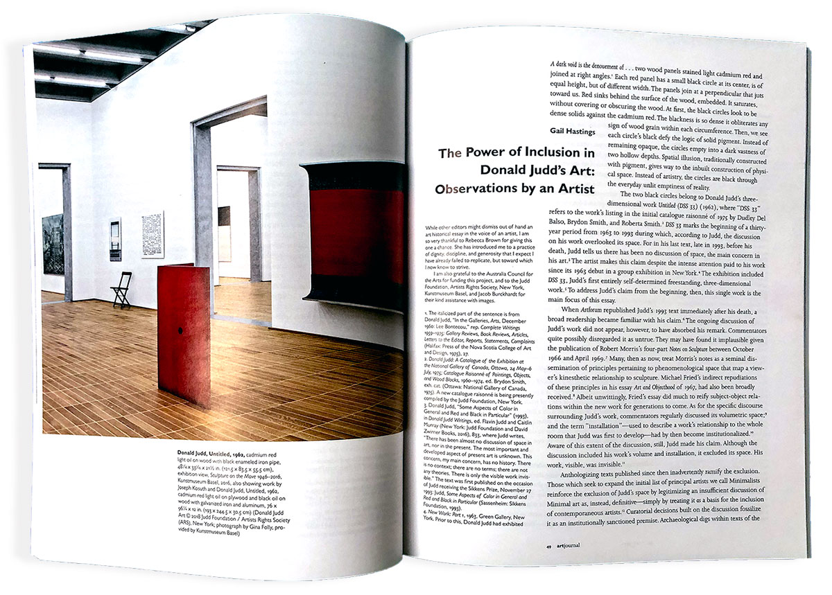 The Power of Inclusion in Donald Judd’s Art