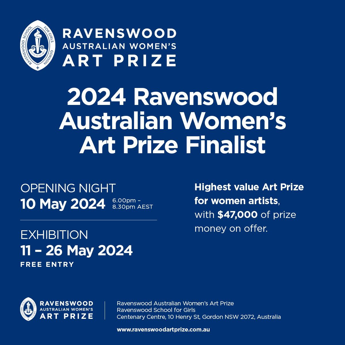 2024 Ravenswood Australian Women’s Art Prize